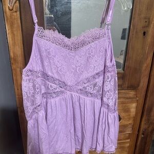 POL Lavender Lace Cami Top – Size Medium